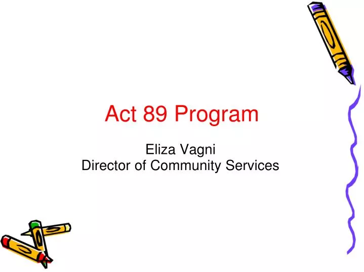 act 89 program