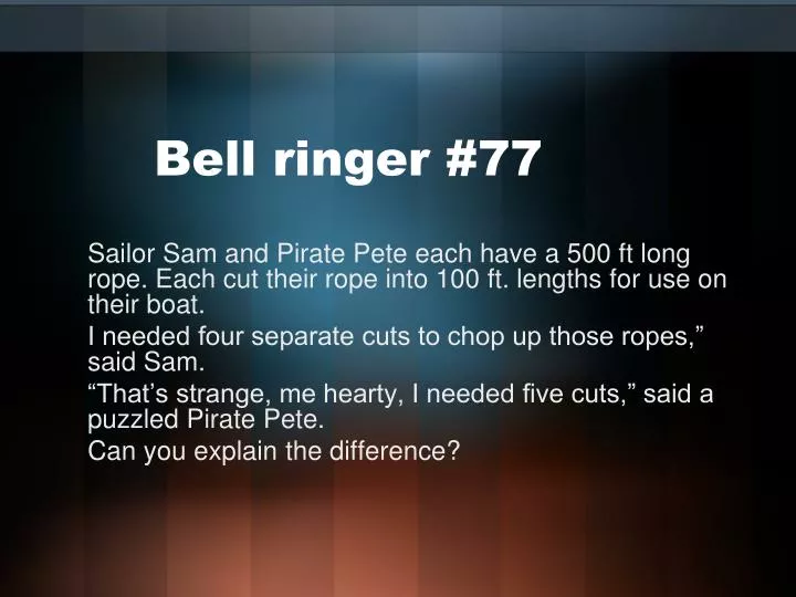 bell ringer 77