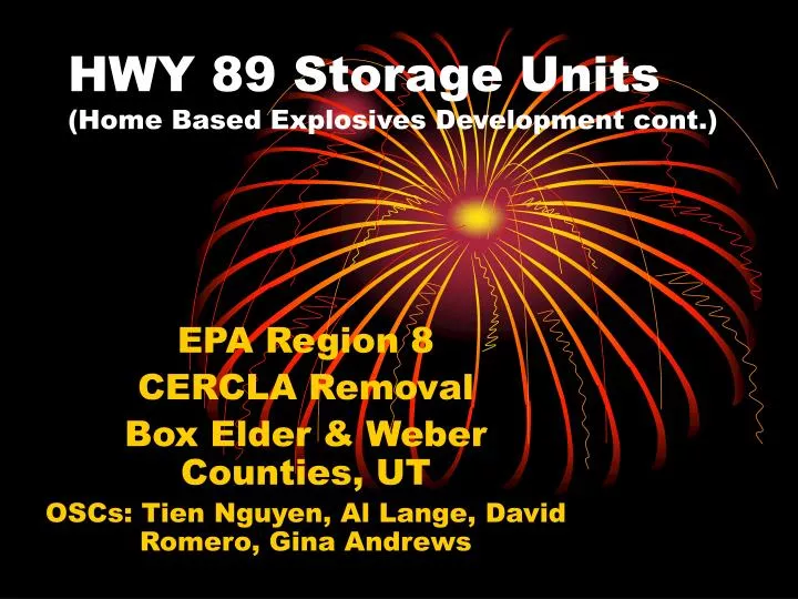 hwy 89 storage units home based explosives development cont