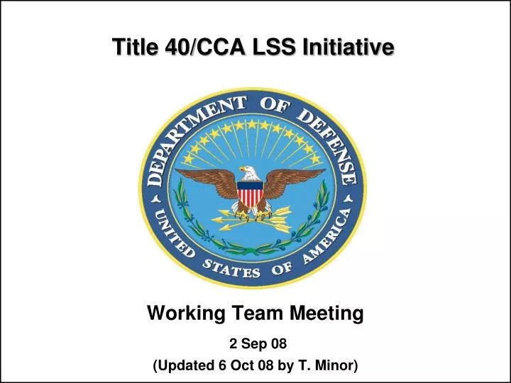 title 40 cca lss initiative