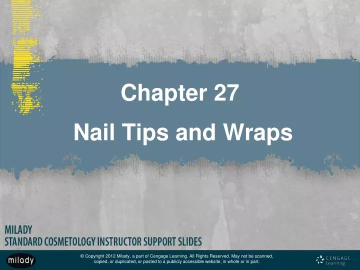 chapter 27 nail tips and wraps