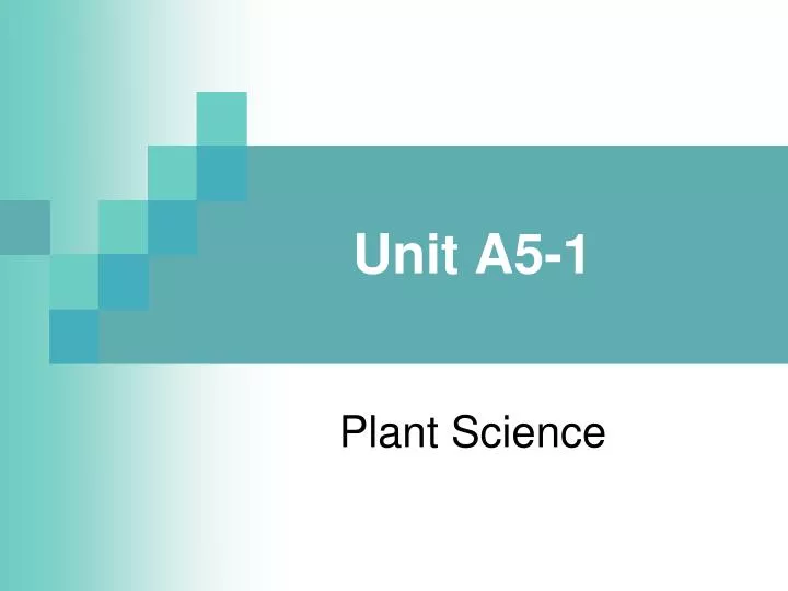 unit a5 1
