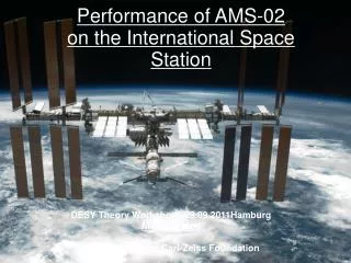Performance of AMS-02 on the International Space Station