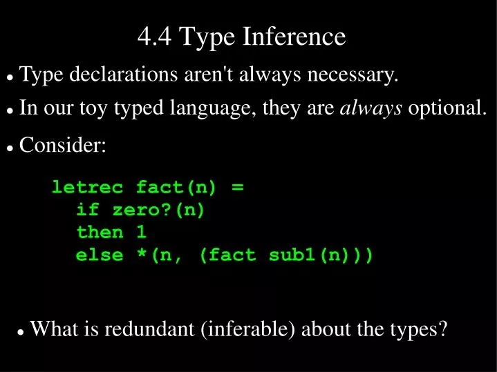 4 4 type inference