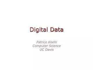 Digital Data