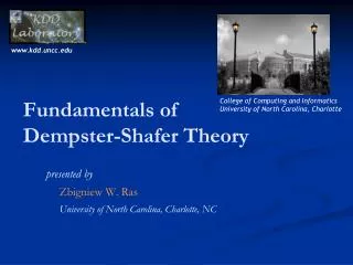 Fundamentals of Dempster -Shafer Theory