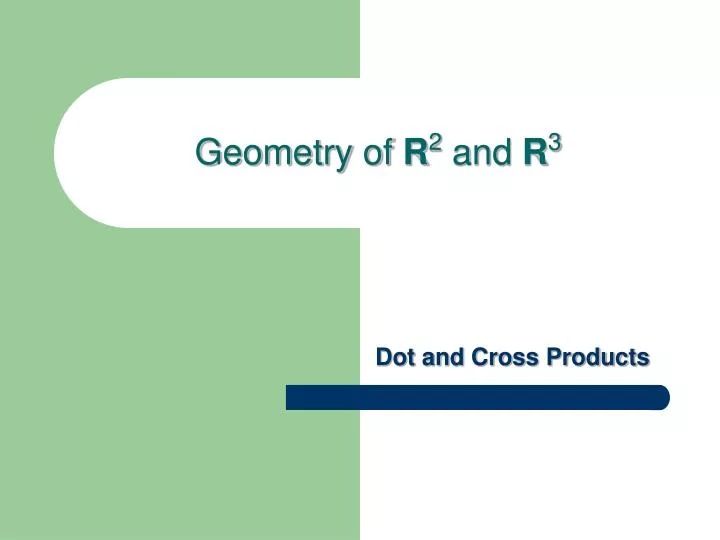 geometry of r 2 and r 3