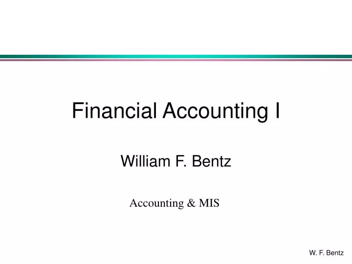 financial accounting i