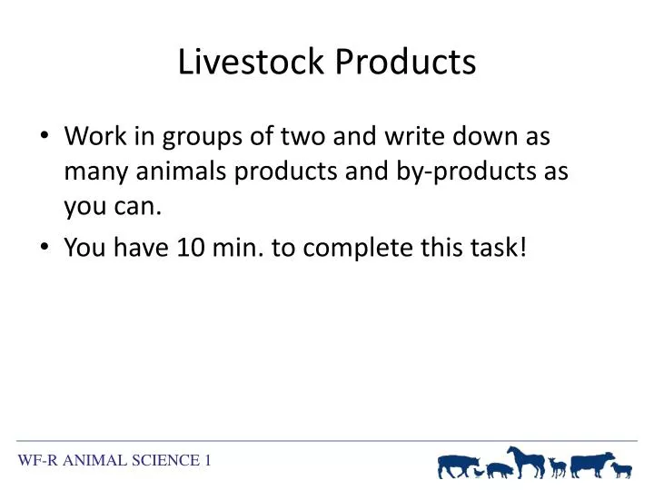 livestock products