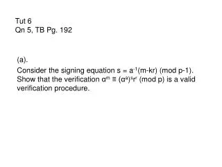 Tut 6 Qn 5, TB Pg. 192