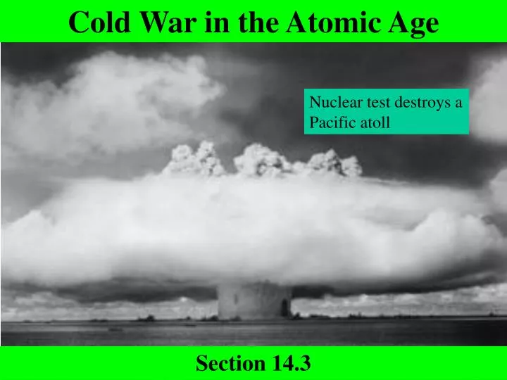 cold war in the atomic age