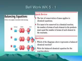 Bell Work WK 5 - 1