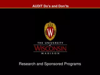 audit do s and don ts