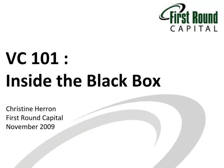 vc 101 inside the black box