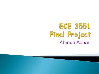 ECE 3551 Final Project
