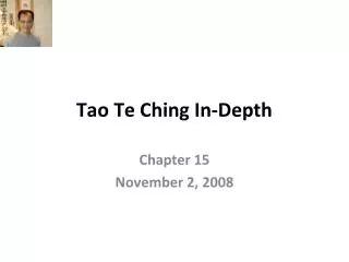 Tao Te Ching In-Depth