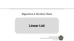 Linear List - slide 1