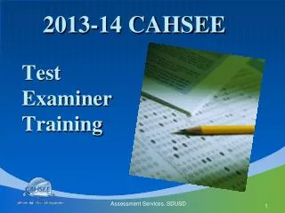 Test Examiner Training