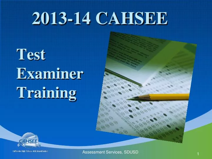 test examiner training