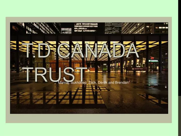 t d canada trust