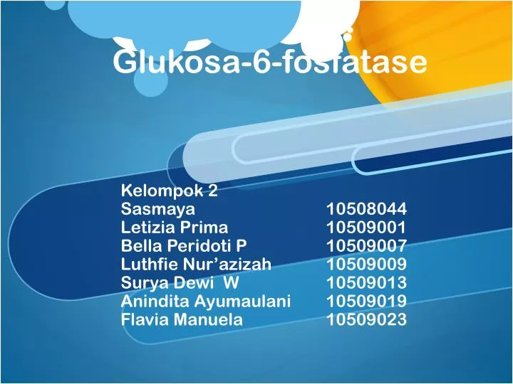 glukosa 6 fosfatase