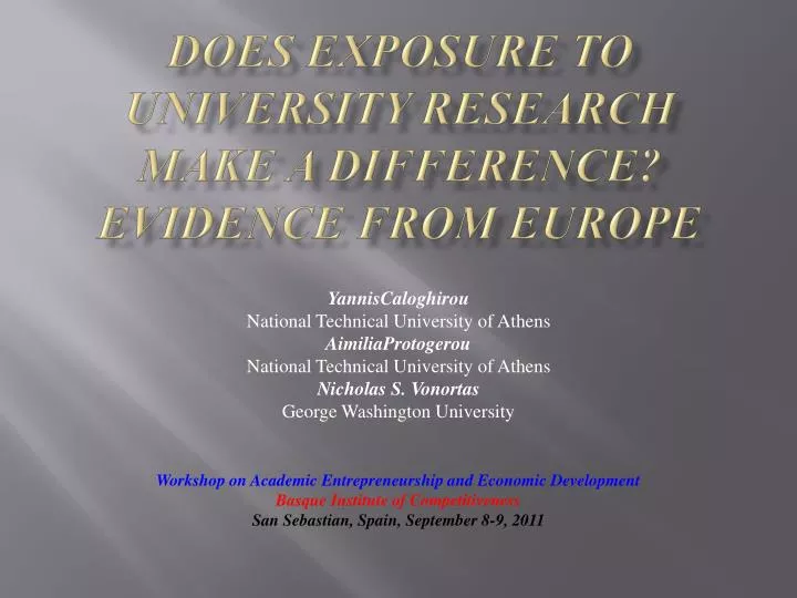 does exposure to university research make a difference evidence from europe
