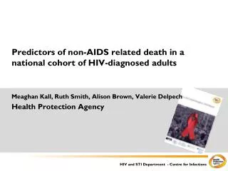 Predictors of non-AIDS related death in a national cohort of HIV-diagnosed adults