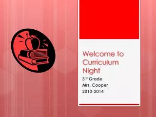 welcome to curriculum night