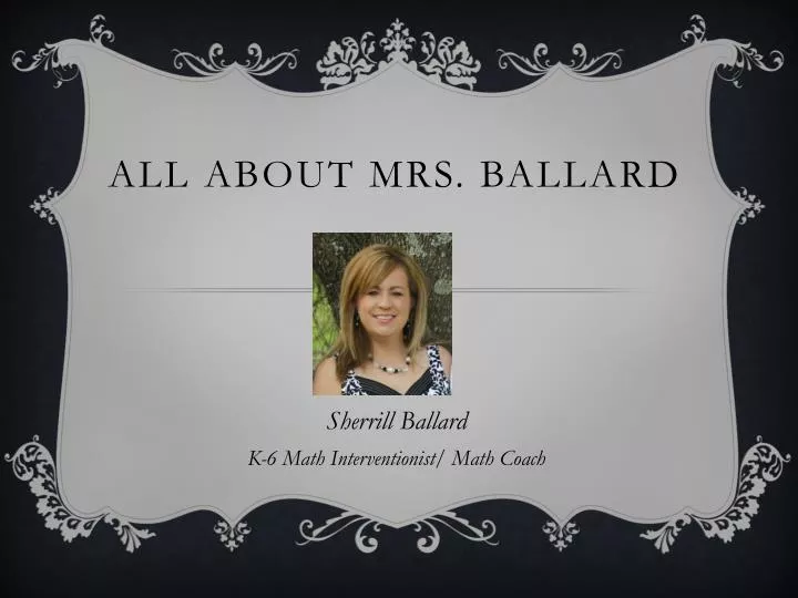 all about mrs ballard