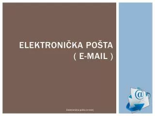 elektroni ka po ta e mail