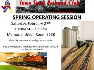 SPRING OPERATING SESSION