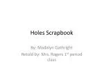 Holes Scrapbook - slide 1