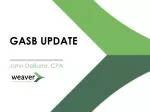 GASB UPDATE - slide 1