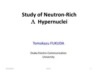 Study of Neutron-Rich L H ypernuclei