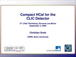 Compact HCal for the CLIC Detector