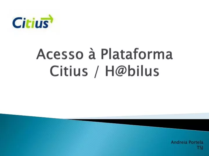 acesso plataforma citius h@bilus