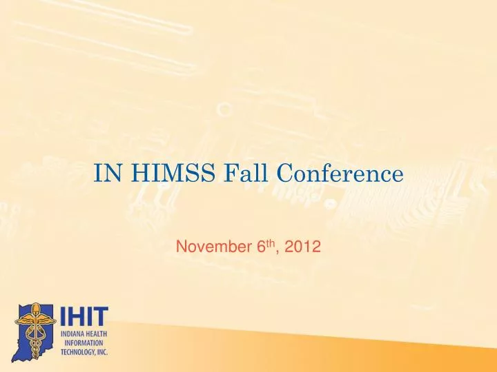in himss fall conference