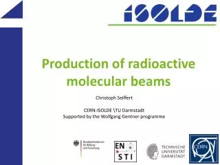 Production of radioactive molecular beams