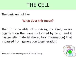 THE CELL