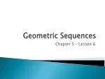 Geometric Sequences - slide 1