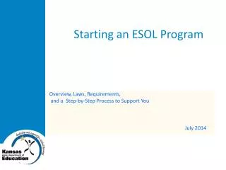 Starting an ESOL Program
