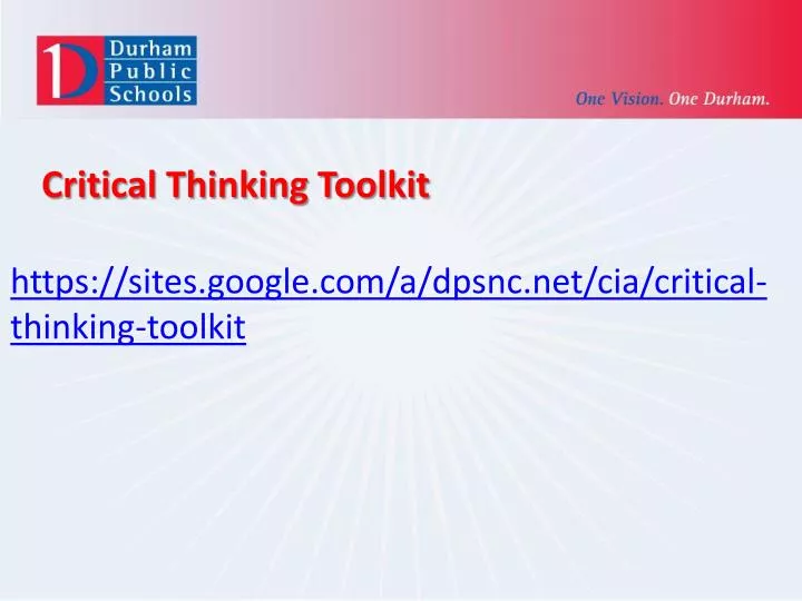 critical thinking toolkit