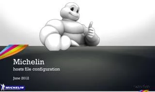 Michelin hosts file configuration June 2012