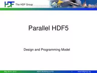 Parallel HDF5