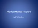 Enhancing Leadership through the Mentor-Mentee Program - slide 1
