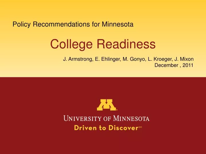 policy recommendations for minnesota