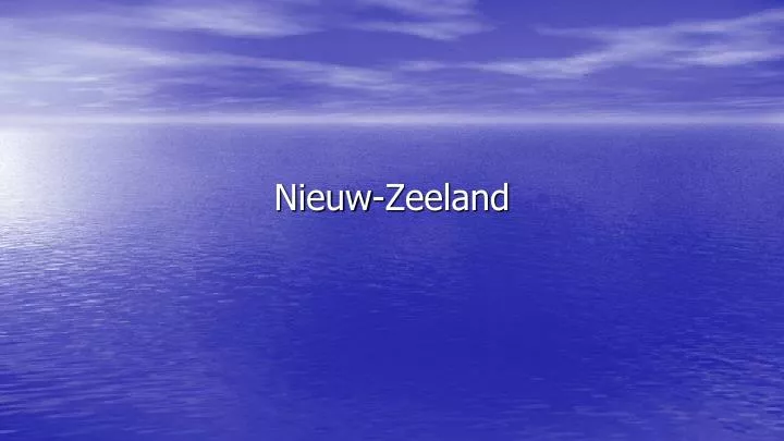 nieuw zeeland