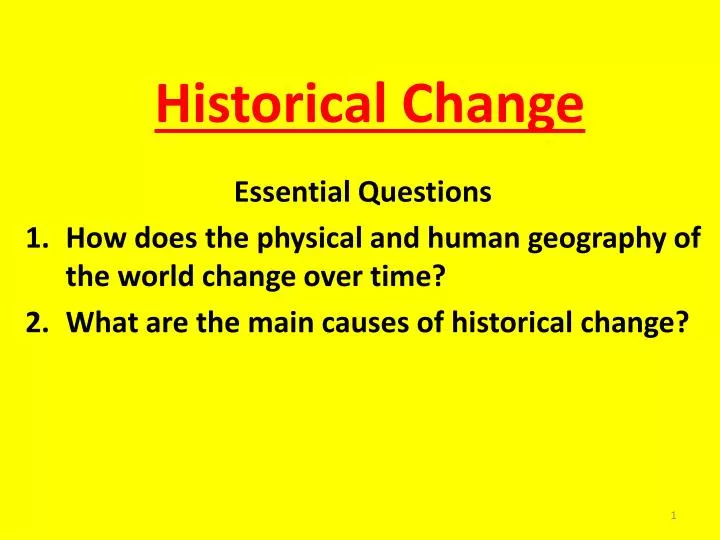 historical change