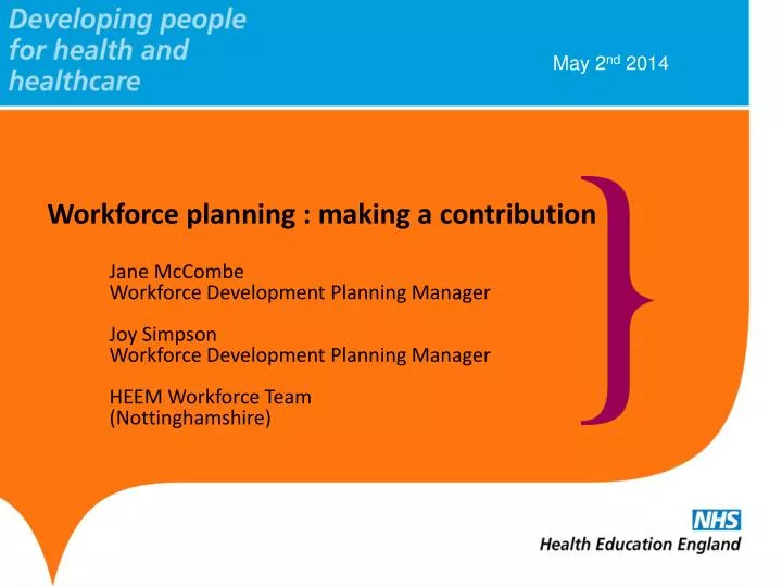 workforce planning making a contribution