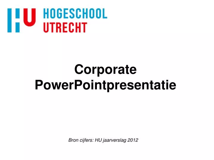 corporate powerpointpresentatie